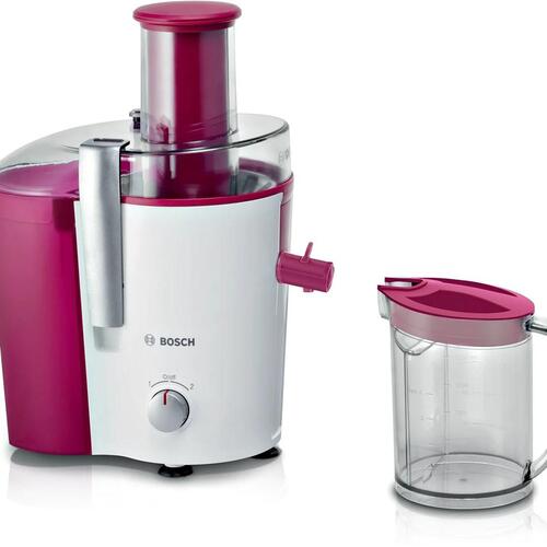 Juicer centrifuge – Bosch MES25C0, 700 W, kirsebærrød/hvid