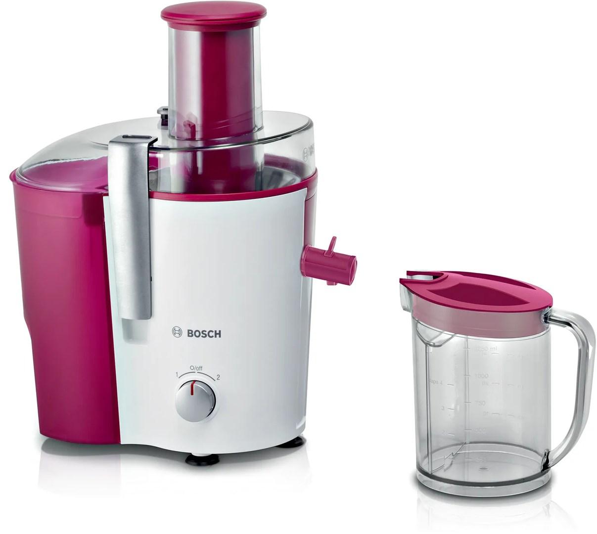 Juicer centrifuge – Bosch MES25C0, 700 W, kirsebærrød/hvid
