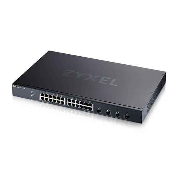 Netværksswitch Zyxel XGS1935-28 - Managed L2+/L3, 24x Gigabit, 4x SFP+, 1U, sort billede