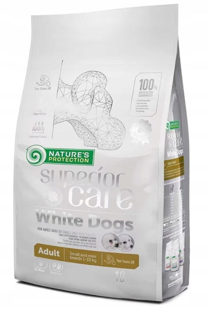 Hundefoder tørfoder – NATURE'S PROTECTION Superior Care White Dogs Grain Free Adult Small Lam 10 kg