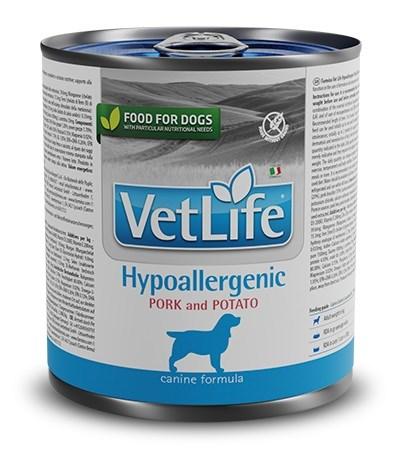 Hundefoder vådfoder Farmina Vet Life Hypoallergenic – Svinekød & kartoffel 300 g