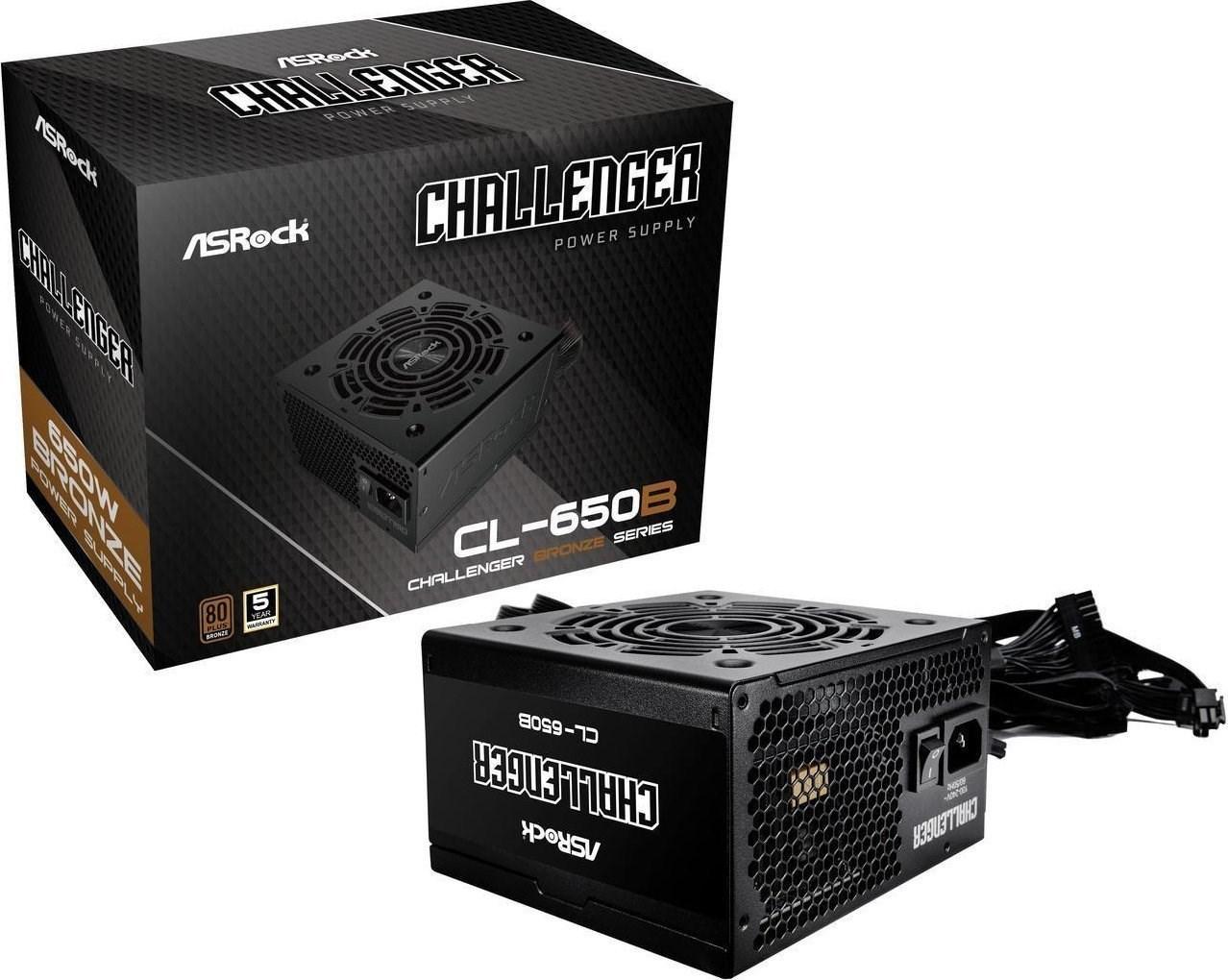 Strømforsyning Asrock Challenger Bronze 650W (CL-650B) billede