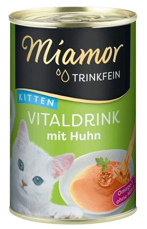 Kattegodbid Miamor Trinkfein Kitten Vitaldrink med kylling – 135 ml
