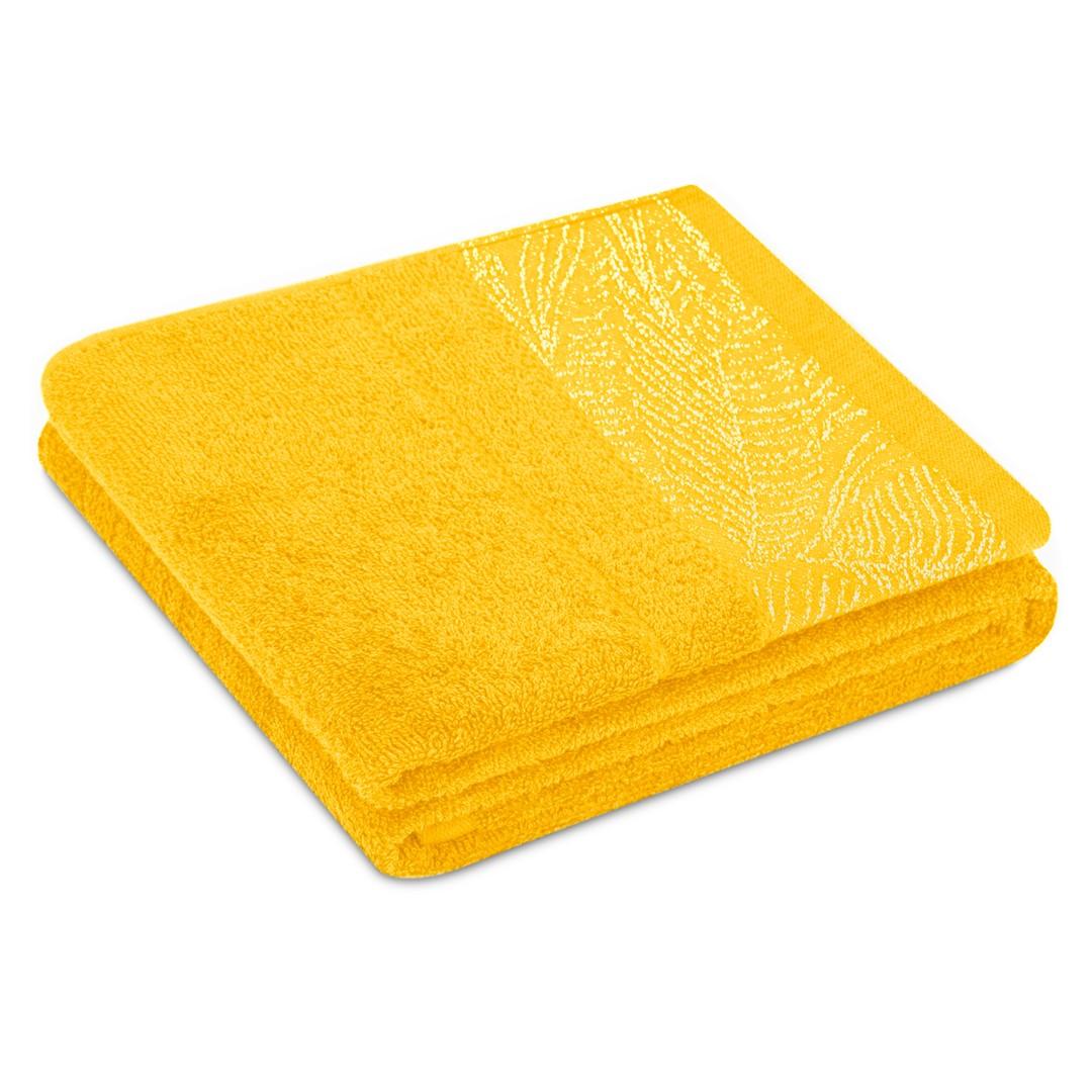 Håndklæde 70x130 gul - AmeliaHome Bellis, klassisk stil