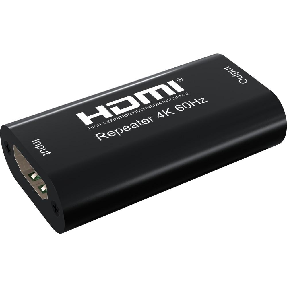 HDMI repeater 4K 60 Hz – TECHly, HDMI 2.0, op til 40 m billede