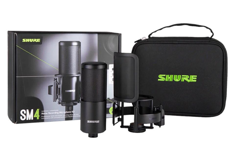 Kondensatormikrofon sæt Shure SM4-K-KIT med popfilter og taske billede