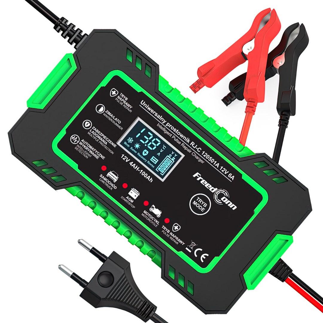 Batterioplader 12V 6A - FreedConn RJ‑C 120501A