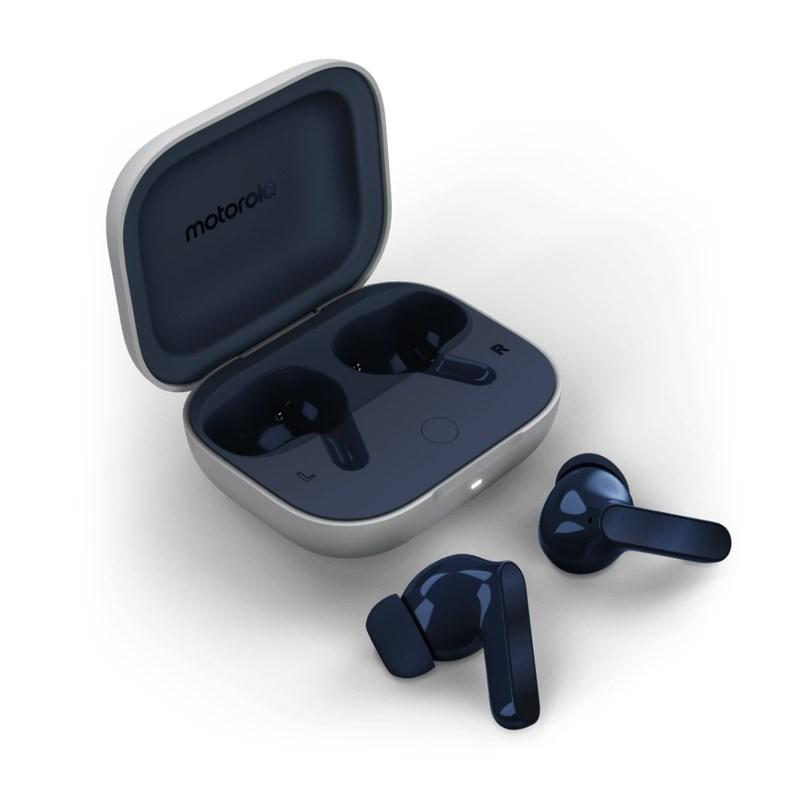 Trådløse in-ear høretelefoner Motorola Moto Buds – Bluetooth, Starlight Blue