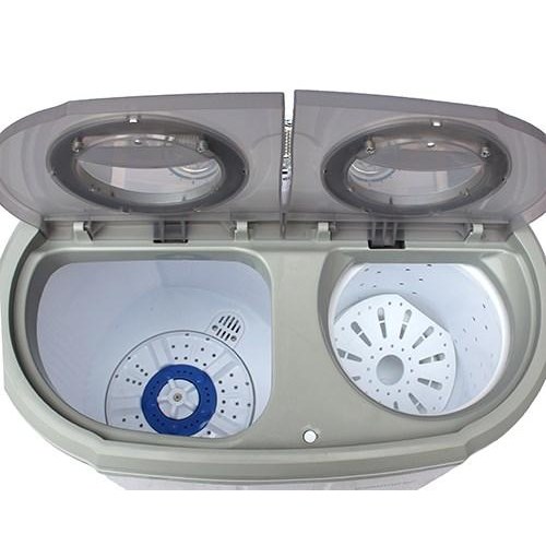 Vaskemaskine topbetjent 3 kg - Camry Premium CR 8052, grå/hvid