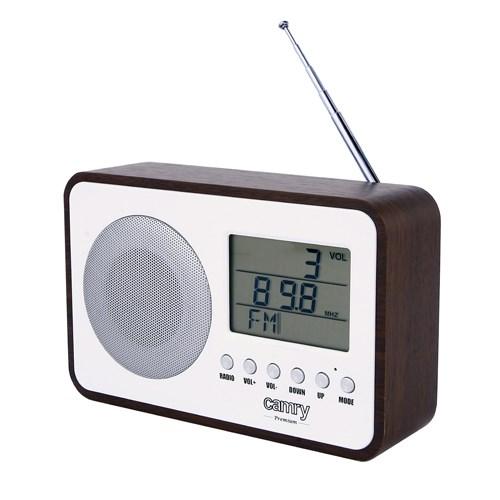 Radio med FM og LCD - Camry CR1153, sort/hvid billede