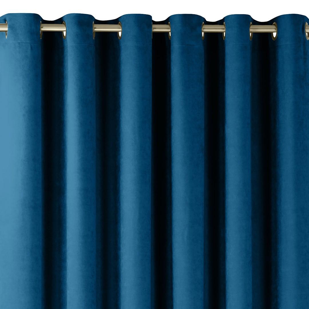 Mørklægningsgardin med øskner HOMEDE MILANA - indigo, 420×270 cm, chenille
