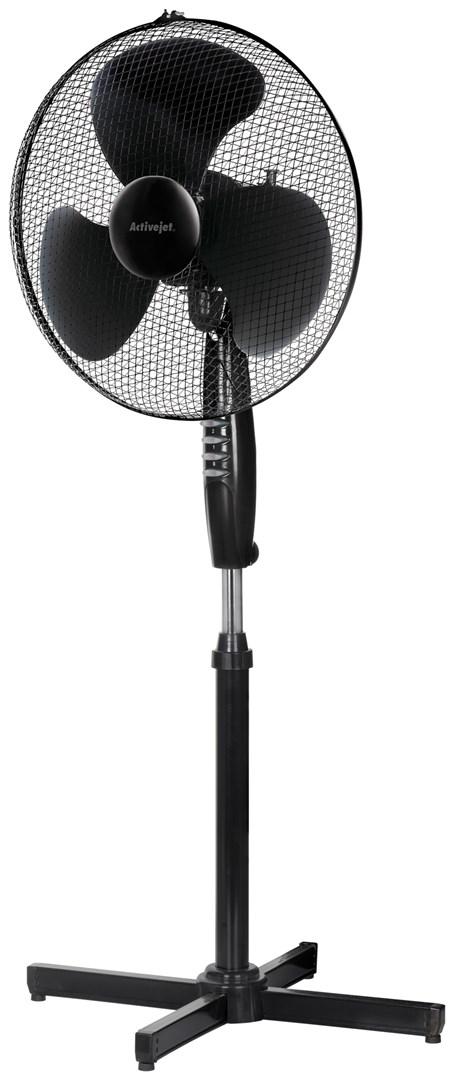 Activejet Regular WSR-40C, Husholdning ventilator, Sort, Sølv, Gulv, Metal, Plast, 43 cm, 80°
