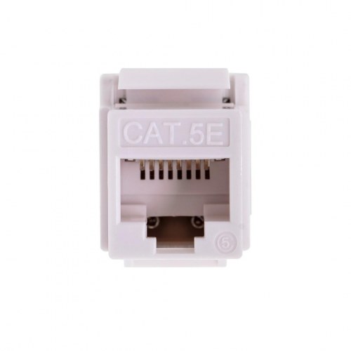 RJ45 netværkskonektor Cat 5e – Q-LANTEC, hvid