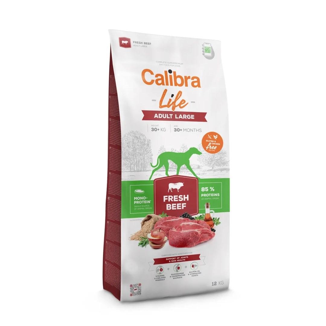 Hundefoder tørfoder Calibra Life Adult Large med oksekød 12 kg