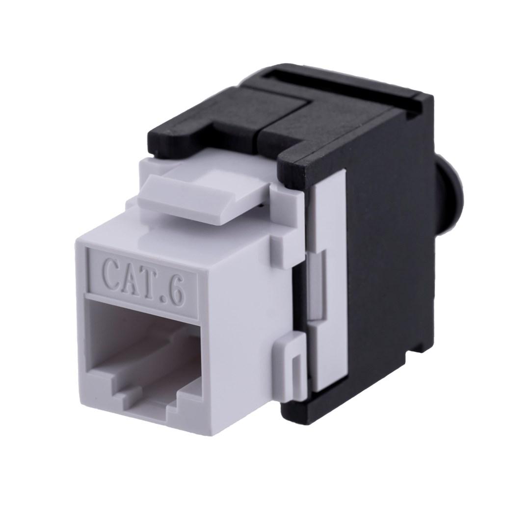 Netværksudtag keystone Cat 6 – Q-LANTEC MKB-U6-1, RJ-45 hun