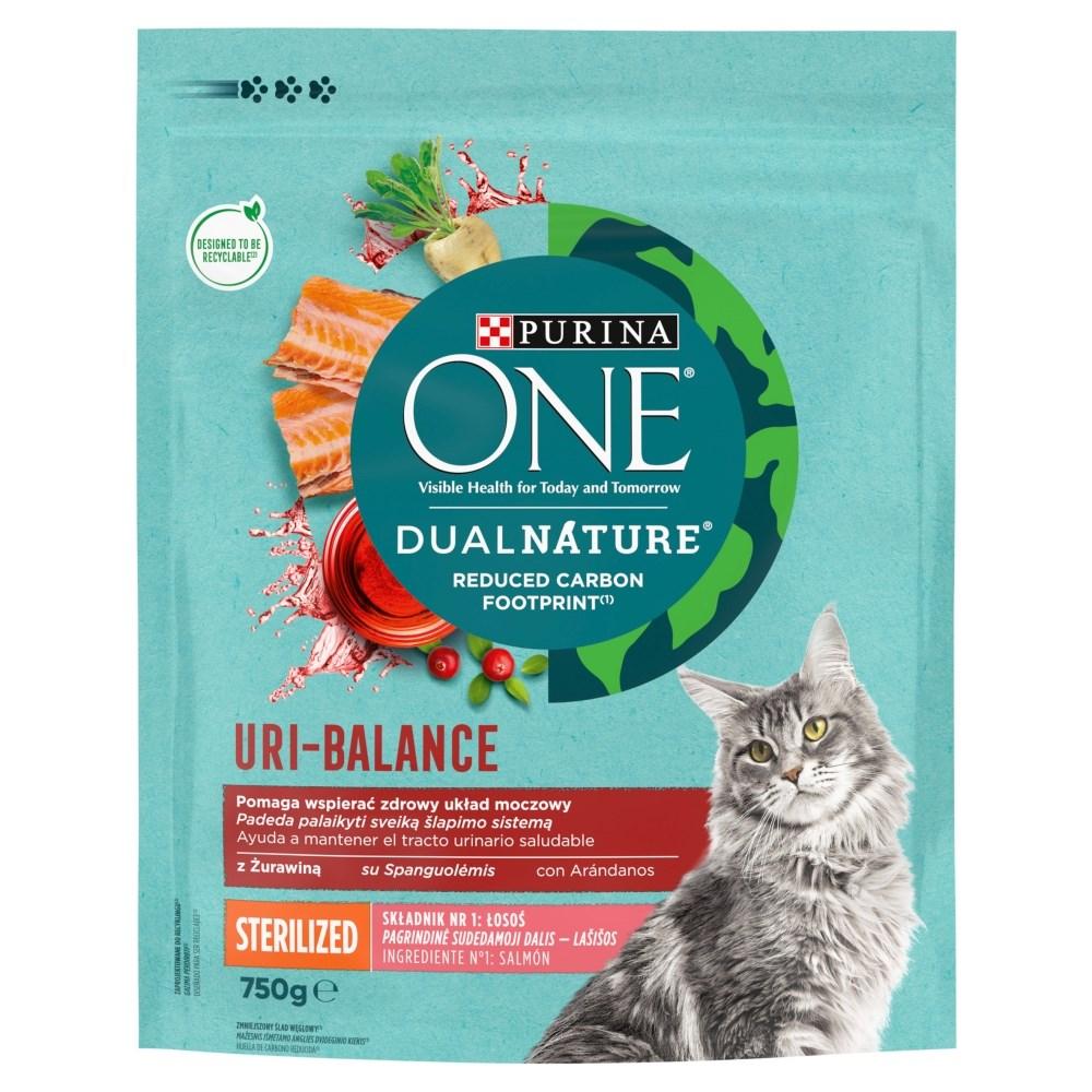 Tørfoder til kat – Purina One Dual Nature Uri-Balance Sterilized, 750 g