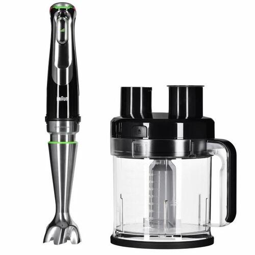 Stavblender Braun MultiQuick 9 MQ 9187XLI, 0,6 l, 1.200 W, sort/rustfrit stål