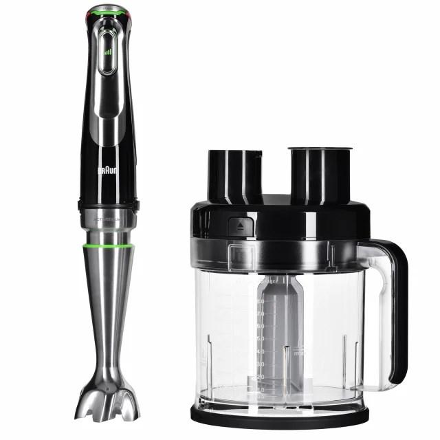 Stavblender Braun MultiQuick 9 MQ 9187XLI, 0,6 l, 1.200 W, sort/rustfrit stål