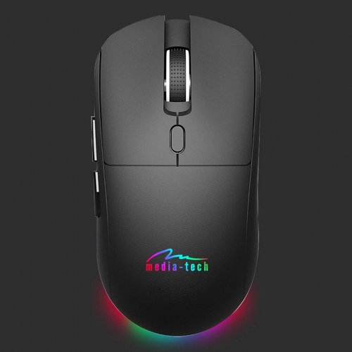 Trådløs mus 2-i-1 med Bluetooth/RF – Media Tech MT1124, Silent & Genopladelig