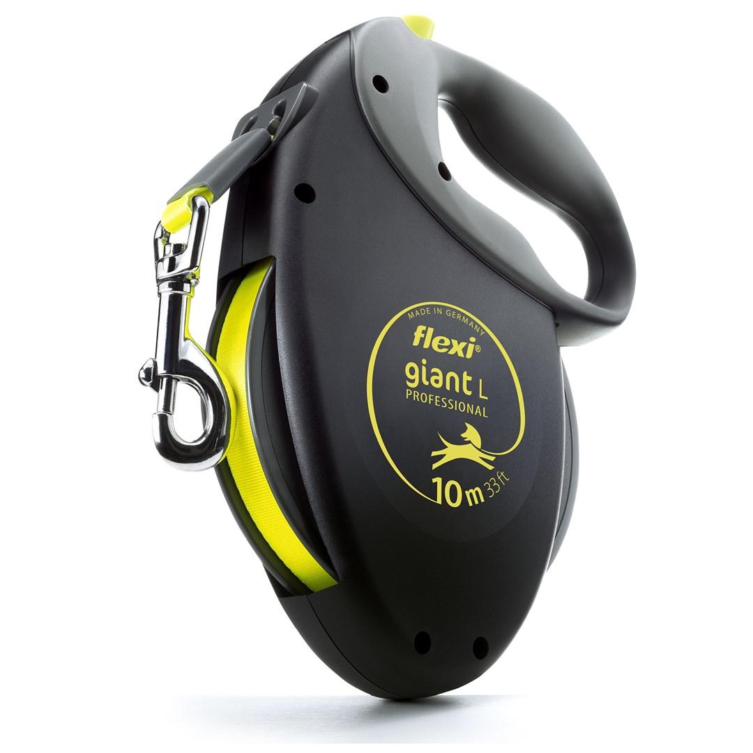 Hundesnor med rulle - flexi Giant L, 10 m (gul) billede