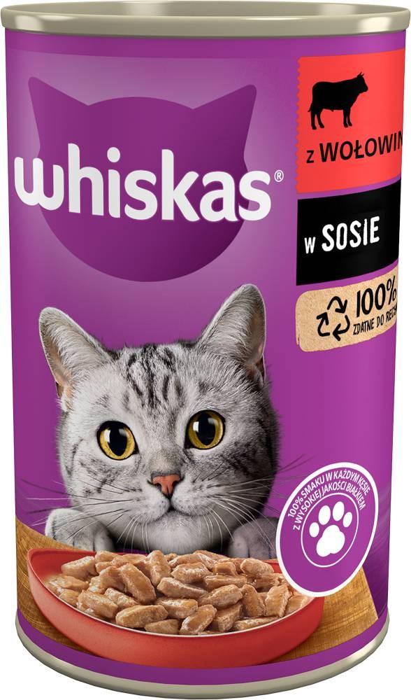 Kattemad vådfoder Whiskas oksekød i sovs 400 g