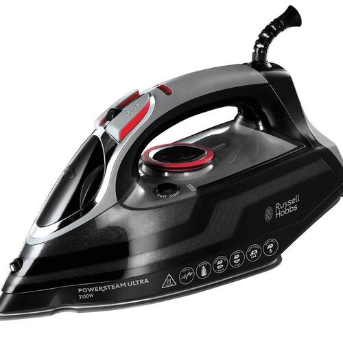 Dampsrygejern Russell Hobbs PowerSteam Ultra 3100 W – keramisk sål, sort/grå