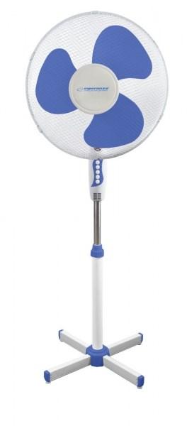 Gulvventilator 40 cm - Esperanza EHF001WB, hvid/blå billede