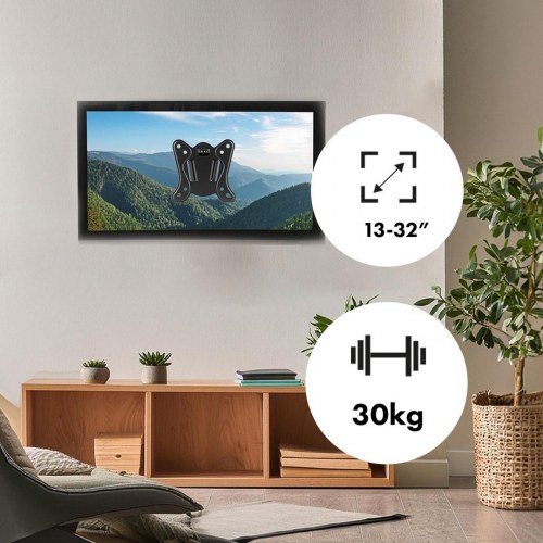 Vægbeslag til skærm Maclean MC-416 13"-32", tilt/rotation, VESA 100x100, 30 kg, sort