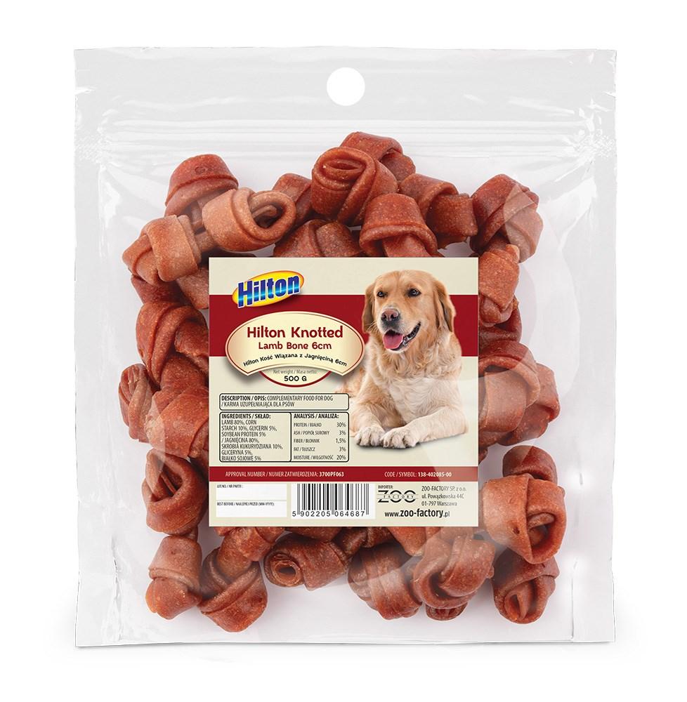 Hundegodbidder med lam – Hilton Knotted Lamb Bone 6 cm, 500 g
