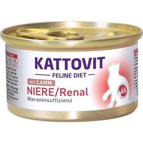 Kattemad vådfoder KATTOVIT Feline Diet Renal med lam – 85 g