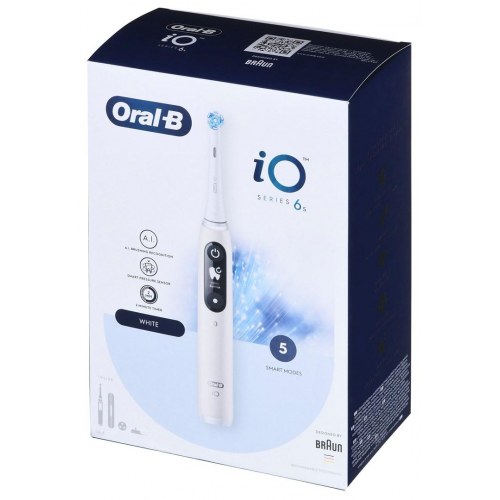 Elektrisk tandbørste Braun Oral-B iO6, hvid