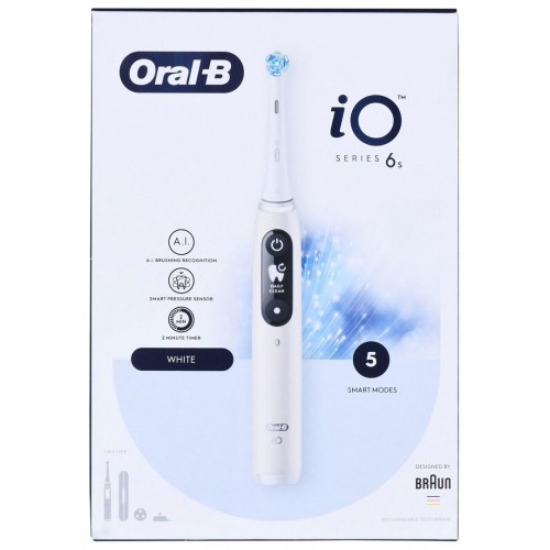Elektrisk tandbørste Braun Oral-B iO6, hvid