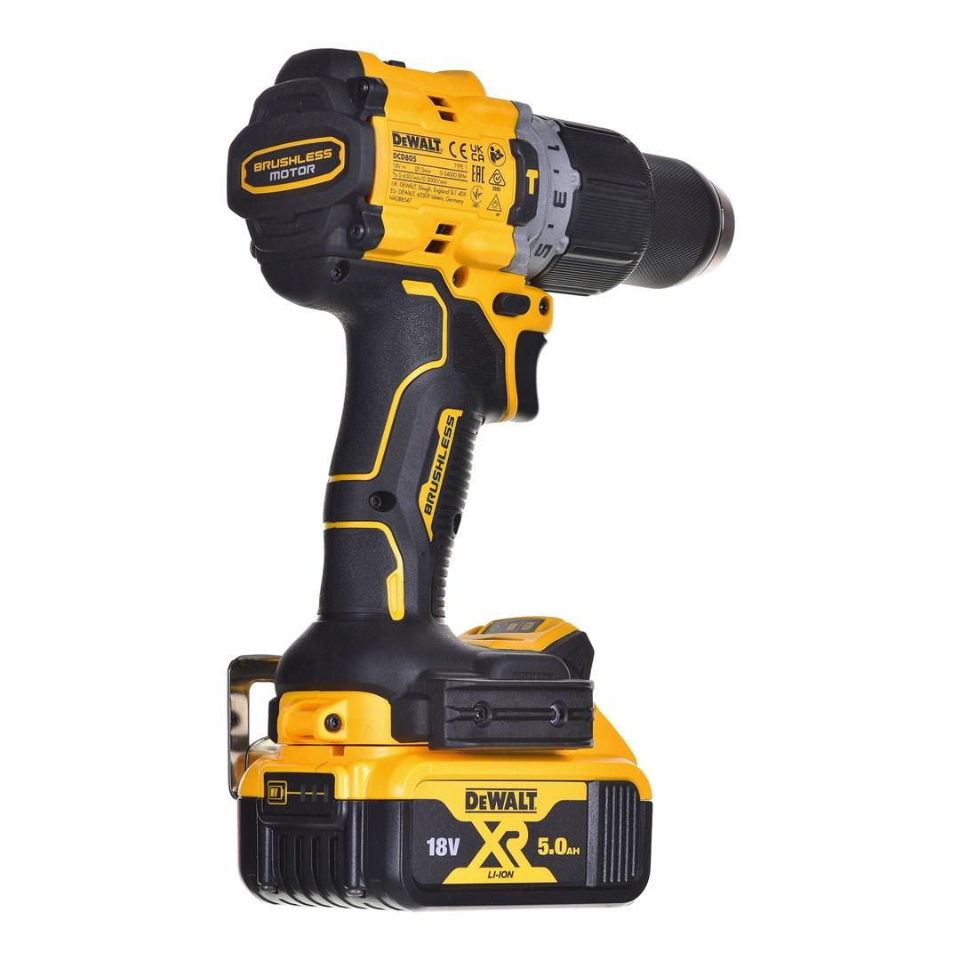 Boremaskine/skruemaskine DeWALT DCD805P2T 18V 2x5,0 Ah XR børsteløs