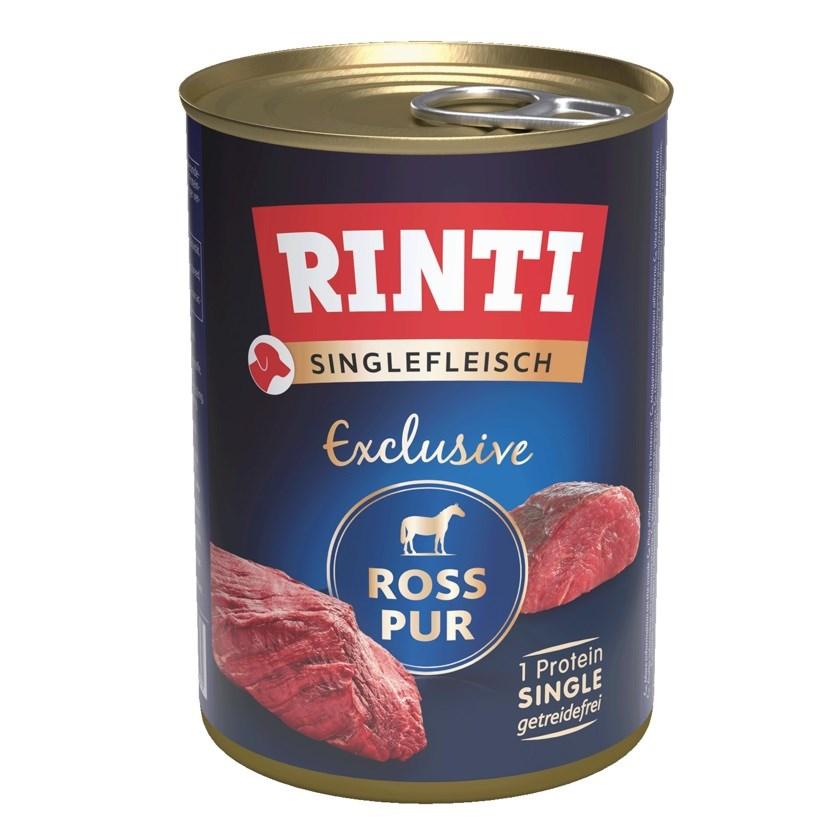 Vådfoder til hund – RINTI Singlefleisch Exclusive Hest 400 g