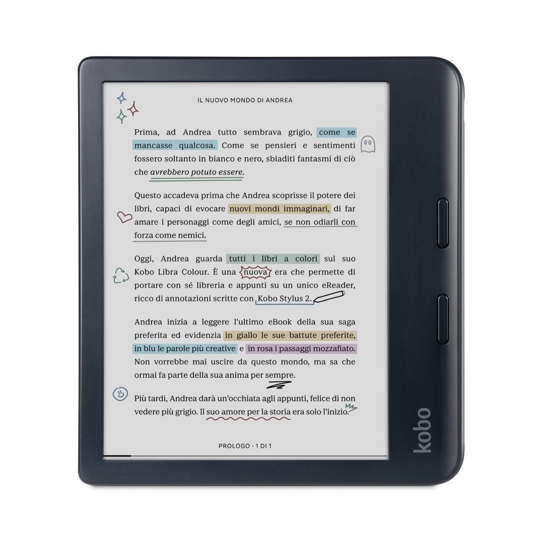 E-bogslæser KOBO Libra Colour 7" touchscreen 32 GB Wi‑Fi - sort