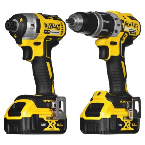 Slagskruemaskine og bore-/skruemaskine 18V DeWALT DCK266P2T - 2x5,0 Ah XR, kulfri