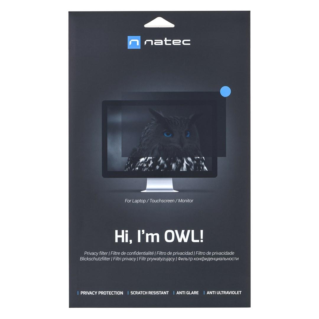 Skærmfilter til privatliv NATEC OWL 17,3" 16:9 billede