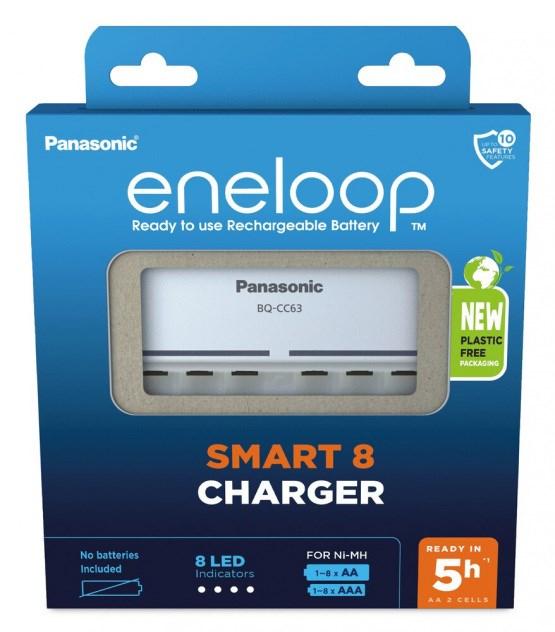 Batterioplader Panasonic Eneloop Smart 8 BQ-CC63 billede