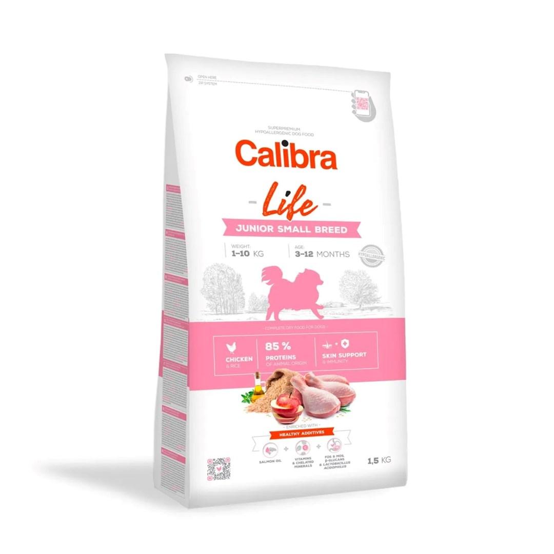 Hundefoder tørfoder – Calibra Life Junior Small Breed Kylling 1,5 kg
