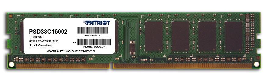 DDR3 RAM 8 GB 1600 MHz - Patriot Memory DIMM (1×8 GB)