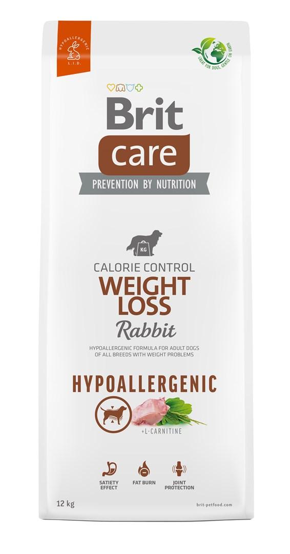 Hundefoder tørfoder Brit Care Hypoallergenic Adult Weight Loss Rabbit 12 kg