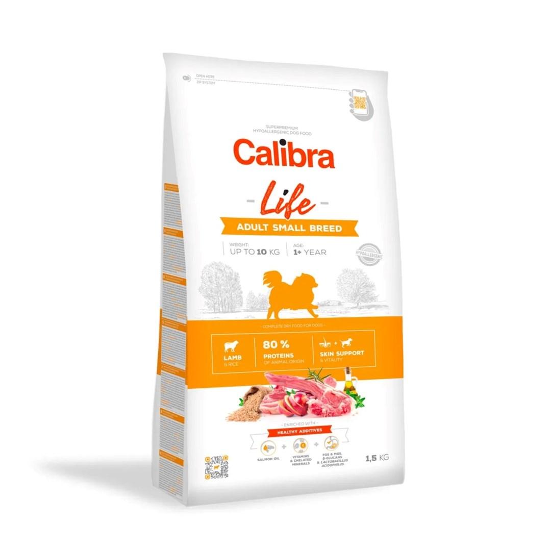 Hundefoder tørfoder Calibra Life Adult Small Breed Lam 1,5 kg