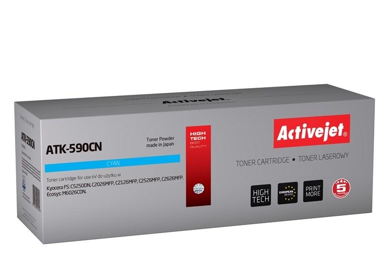 Toner til laserprinter Activejet ATK-590CN – cyan, erstatter Kyocera TK-590C, 5.000 sider billede