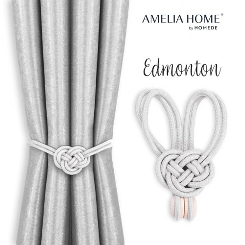Gardinholdere med magnet – Amelia Home Edmonton, hvid (2 stk)
