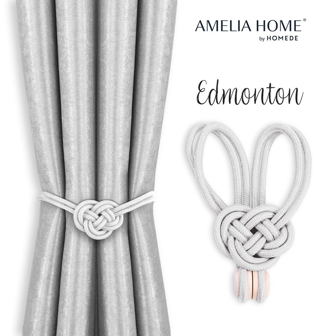 Gardinholdere med magnet – Amelia Home Edmonton, hvid (2 stk)