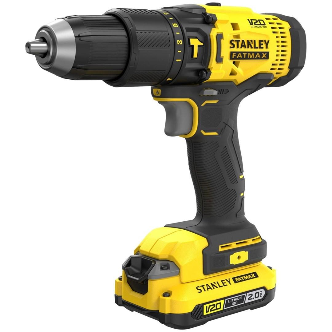 Skruemaskine 18 V STANLEY FATMAX SFMCD711D2K – 2x2,0 Ah, LED billede