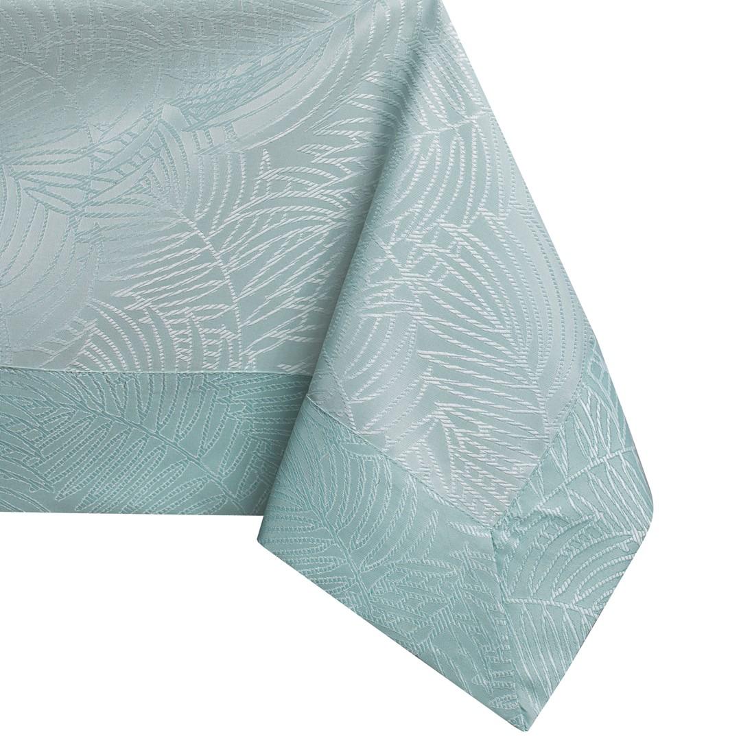 Dug mintgrøn 140×260 - AmeliaHome Gaia, præget plantemønster