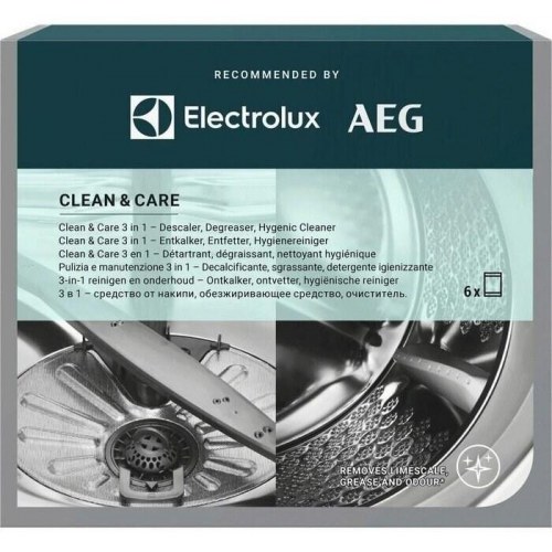 Afkalker og rensemiddel til vaskemaskine og opvaskemaskine – Electrolux Clean & Care 3-i-1 (6 stk.)