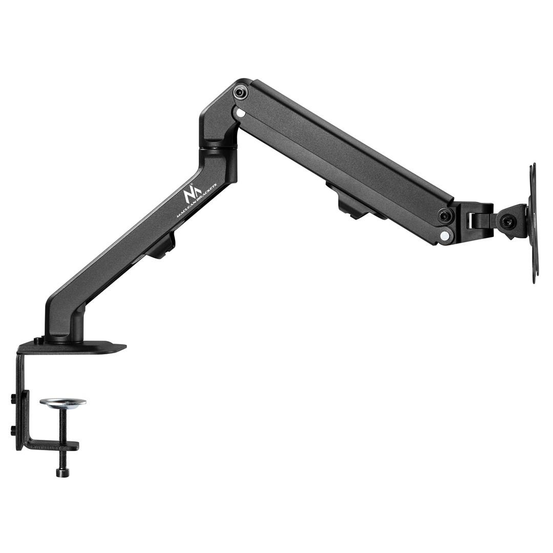 Maclean Uchwyt biurkowy do monitora uniwersalny Maclean, sprezyna gazowa 17"-35" 12kg, VESA 75x75,100x100, MC-906