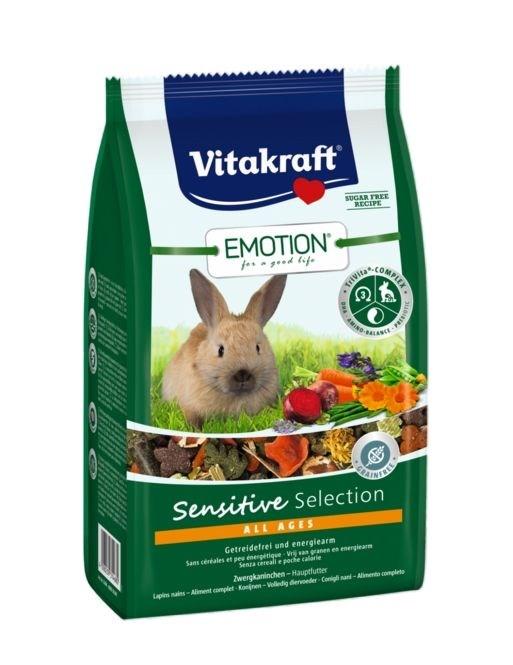 Kanin foder - Vitakraft Emotion Sensitive, tørfoder 600 g